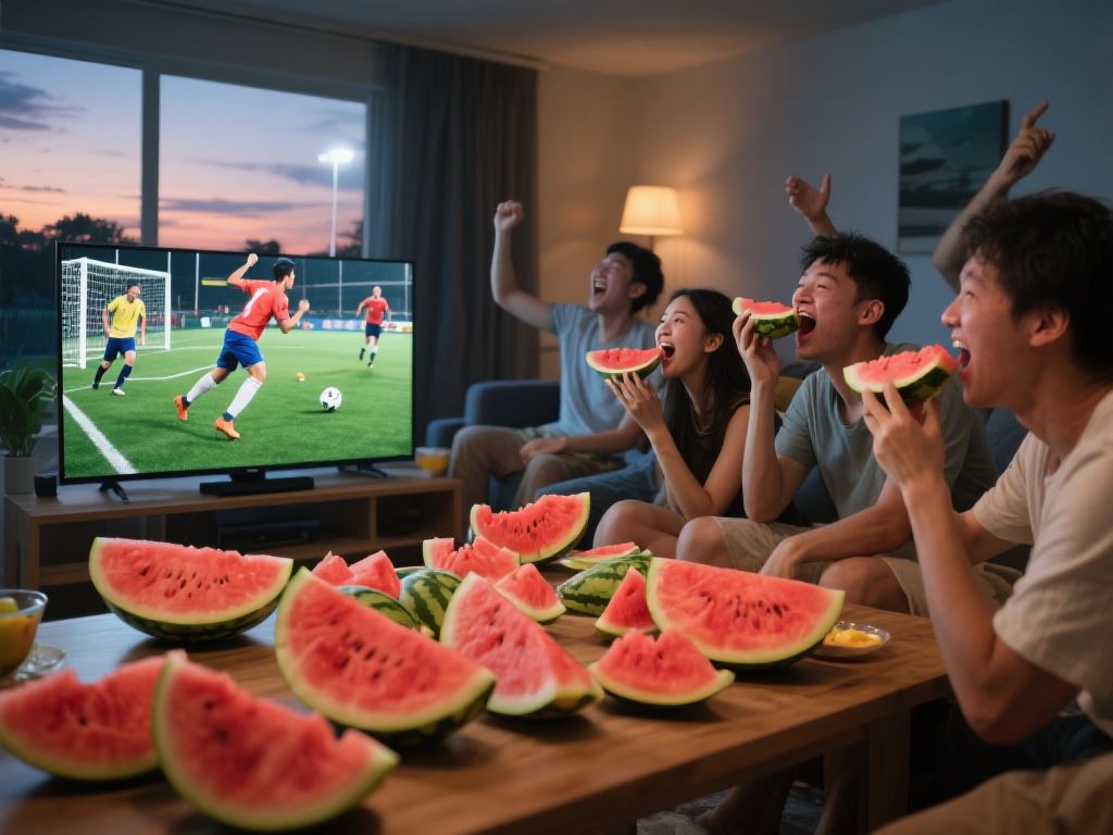 西瓜看球（西瓜看球：畅享清凉夏夜的足球激情）